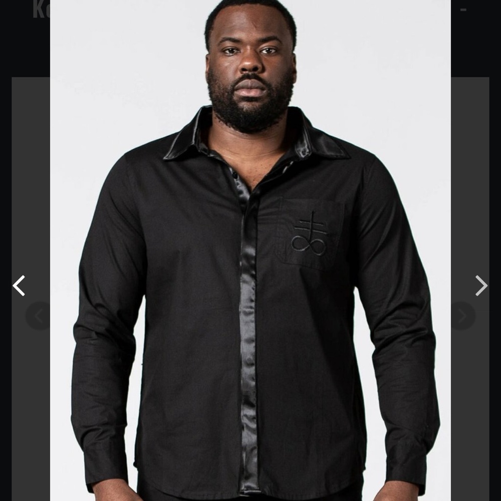 Killstar Black Shirt Jacket - Picture 6 of 6
